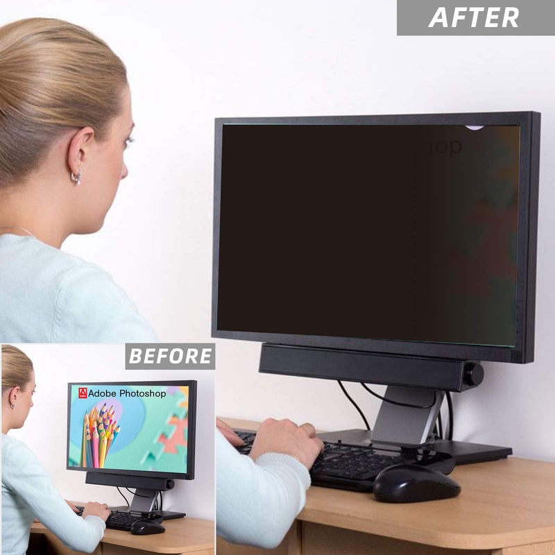 23.8 inch Computer Privacy Screen Filter - Compatible 16:9 Aspect Ratio Widescreen Monitor - Blue Light Filter - Anti-Glare & Anti-Scratch Protector Film (23.8" Widescreen (16:9)) 23.8" Widescreen (16:9 )