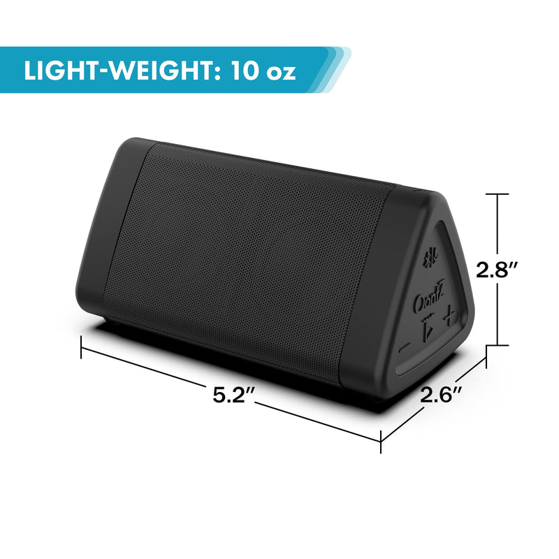 OontZ Angle 3 Bluetooth Portable Speaker, Louder Volume, Crystal Clear Stereo Sound, Rich Bass, 100 Foot Wireless Range, Microphone, IPX5, Bluetooth Speakers (Black) Black