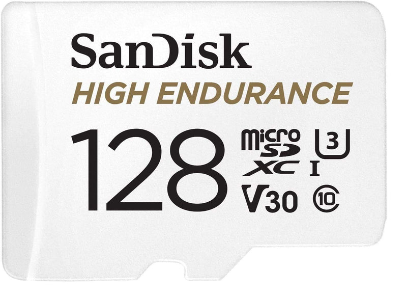 SanDisk High Endurance 128GB TF Card MicroSDXC Memory Card for Garmin Dash Cams 57, 67W, Mini 2, 47 Series (SDSQQNR-128G-GN6IA) Class 10 Bundle with (1) Everything But Stromboli MicroSD Card Reader