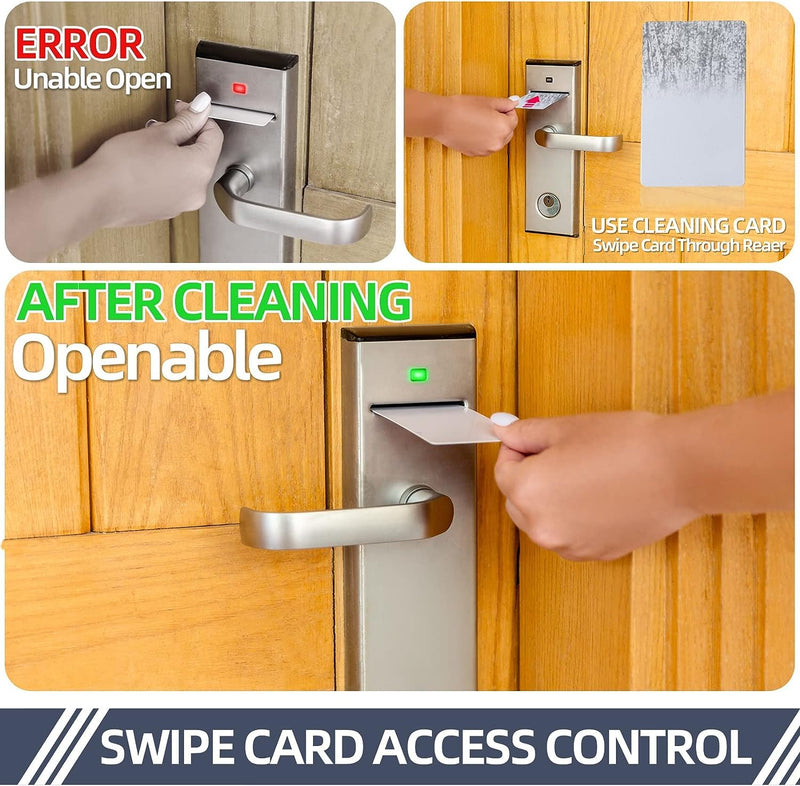 Card Reader Cleaning Cards - BIHYM Dual Side Credit Card Reader Cleaner, CR80 Card Reader Cleaner POS Swipe Terminal Cleaning Cards (25PCS) 25PCS