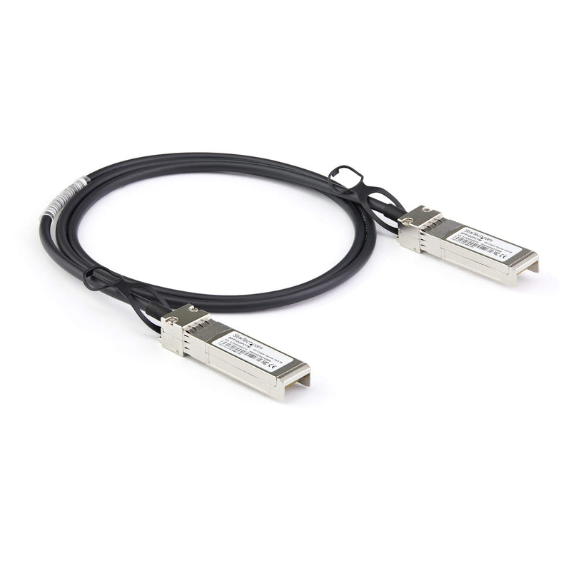 StarTech.com Dell EMC DAC-SFP-10G-2M Compatible Cable - 2 m - 10 GbE (DACSFP10G2M) | 10GbE SFP+ Copper DAC 10Gbps Low Power Passive Mini GBIC/Transceiver Module DAC, Twinax, Compatible, Attach
