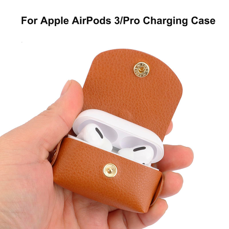 Bocasal A Stylish Crossbody Wallet Case for iPhone 13 Pro + A Slim Leather Case for AirPods Pro