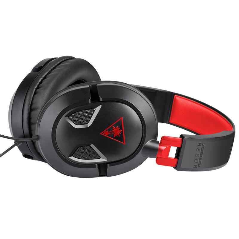 [AUSTRALIA] - Turtle Beach Recon 50 Wired Gaming Headset - PC, Mac, PS4, PS5, Xbox Series X|S & Xbox One, & Mobile/Tablet with 3.5mm Removable Mic, 40mm Speakers, & In-line Controls – Black Black / Red 