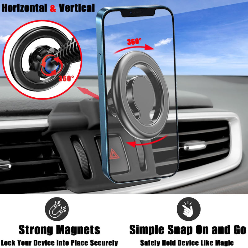 Car Phone Mount, Air Vent Magsafe Holder for Nissan Rogue 2014-2020 | Adjustable Magnetic Navigation Bracket Stand, for iPhone 17 16 15 14 13 12 Pro Max Plus Mini, Magsafe Case, All Smartphone Rogue(Mag-Safe)