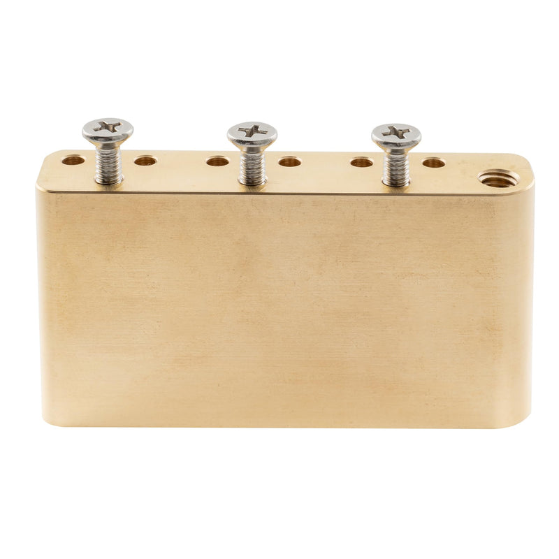 Musiclily Ultra 52.5mm (2-1/16 inch) Full Solid Brass 36mm Short Tremolo Block for China made Squier New after 2021 Affinity 2-point Electric Guitar Bridge Solid Brass 36mm V2