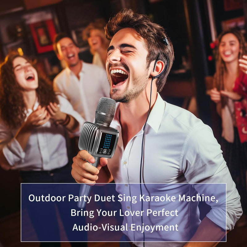 [AUSTRALIA] - TOSING G6 Pro Karaoke Machine for Adults/Kids Singing Microphone,20W Bluetooth Speaker with LCD,Wireless Microphones for Party/Church//Phone/Tablets 