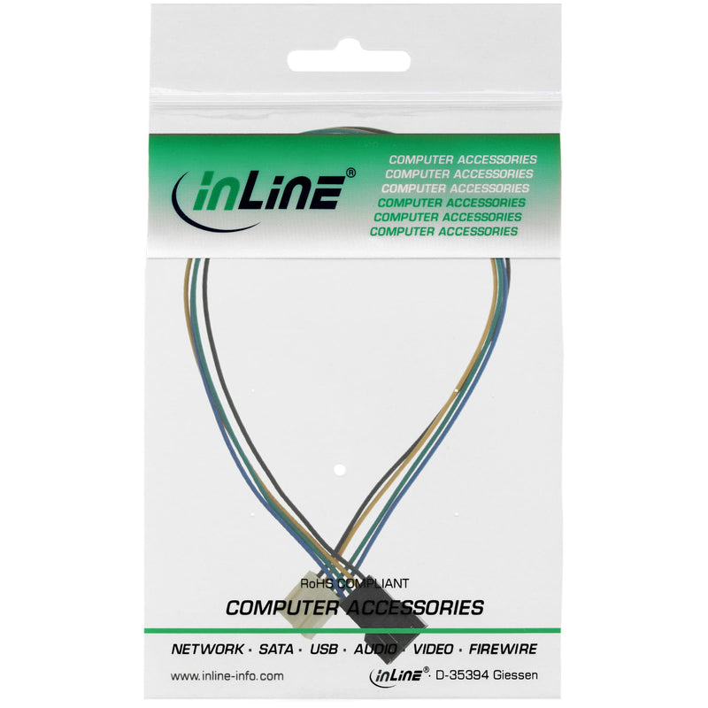 InLine 33328A Fan Cable Extension PWM 4-Pin Molex Male / Female 0.3 m 1x