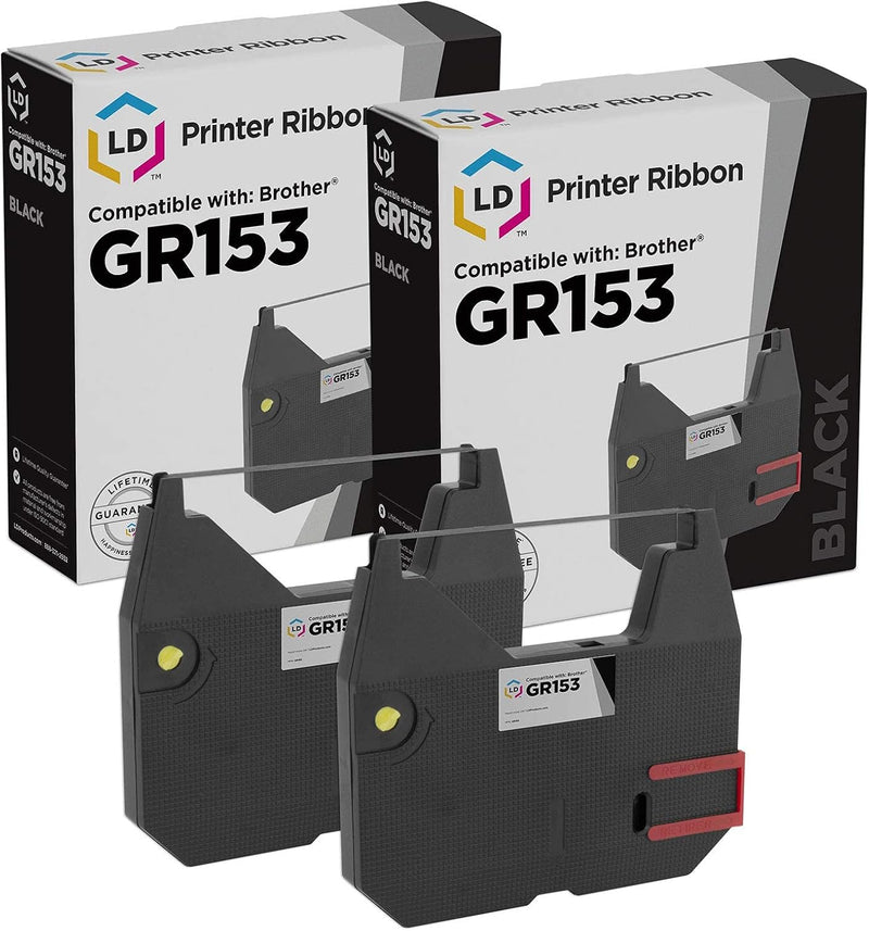 Replacement for Brother 1030 Correctable Ribbon Used with Brother All AX, GX, ML, SX, WPT, ZX Series and Models, 4 Pack, Black