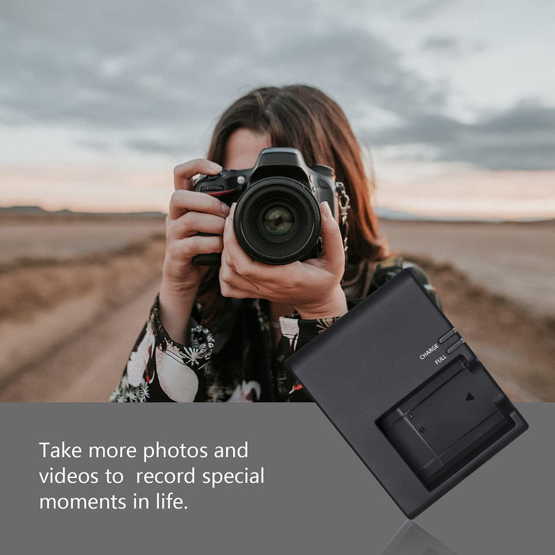 LC-E10E Quick Charger for Canon: LP-E10 LC-E10 LC-E10C Compatible Battery EOS 1100D 1200D 1300D 1500D 2000D 3000D 4000D kiss X50 X70 X80 X90 Rebel T3 T5 T6 T7 T100 DSLR Digital Camera (Black)