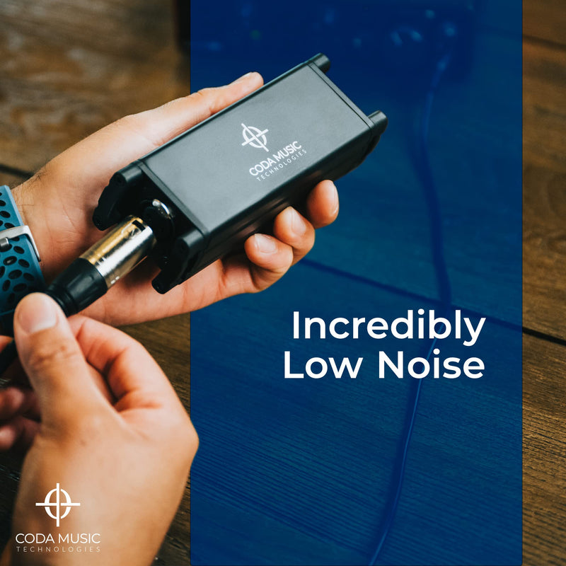 Coda MB-1 Microphone Preamp Mic Gain Booster - 48V Phantom Power, 25db Gain Ultra-Clean Dynamic Mic Preamplifier for Studio or Home Recording, Vocal, Livestream, Broadcast, or Podcast Single-Channel (MB-1)