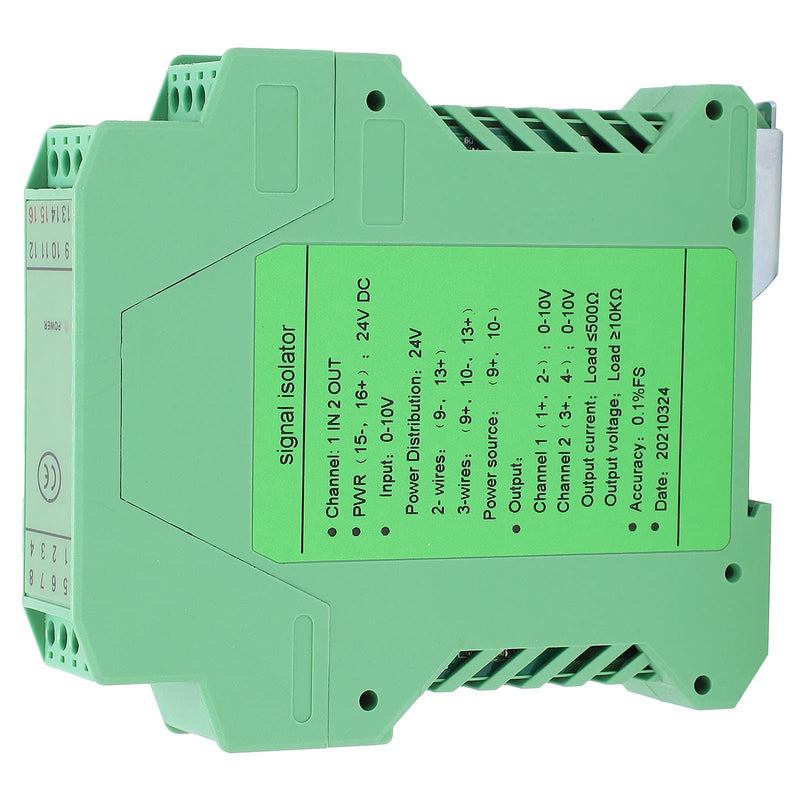 Current Signal Conditioner, 0-10V to 0-10V Highly Reliable Signal Isolator for 2- or 3-Wire Transmitter