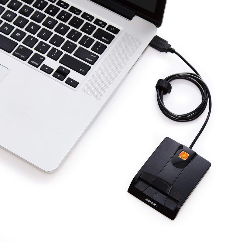 DOD Military USB Common Access CAC Smart Card Reader, Compatible with Mac OS, Win, Linux (Horizontal Version) Cac Card Reader V1