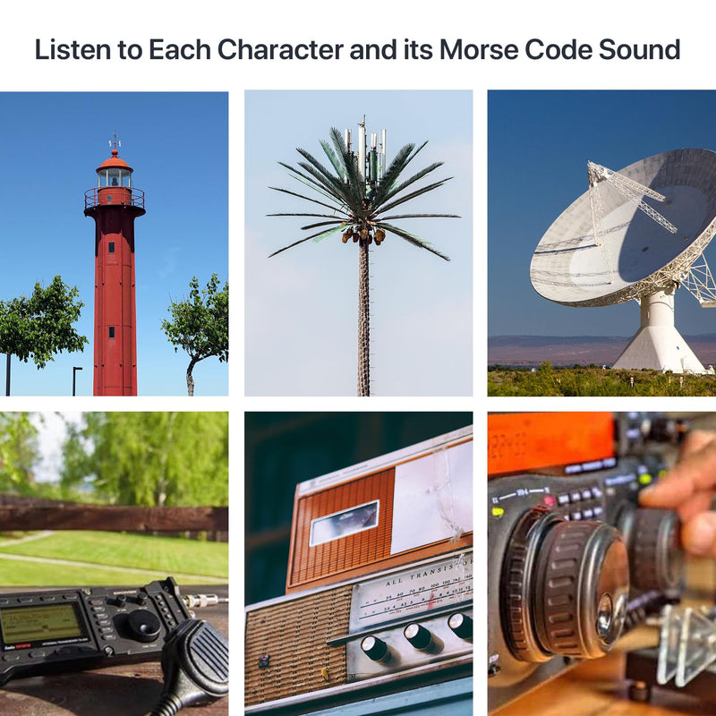 Mini CW Key Automatic Morse - Radio HAM Send Telegram Double Paddle Morse Code Key with Aluminum Body Three Neodymium Magnets Base Grey
