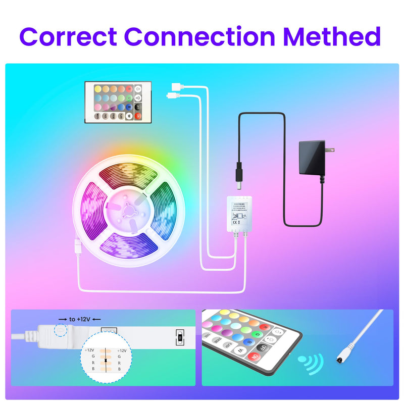 GUPUP LED Strip Lights,Rope Lights,Bluetooth APP Control,Color Changing Light Strip,Lights sync with Music,para cuarto,LED Lights for Bedroom... 100 FT