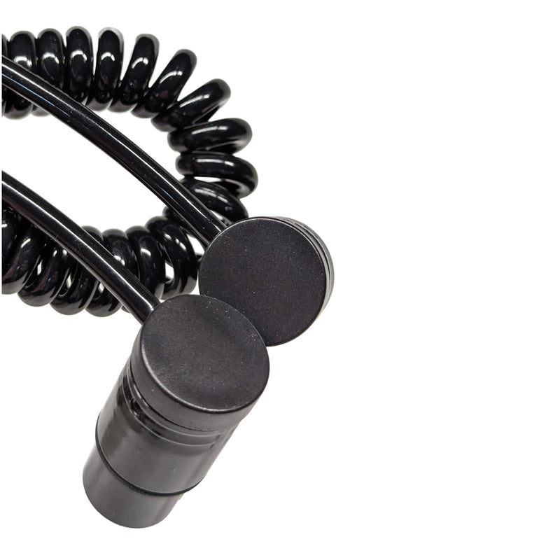 [AUSTRALIA] - 2-Pcs Coiled Low-Profile 3-Pin XLR Female to XLR Male Adjustable-Angle Cable for Sound Devices 302, 552, 633, 688, 788T Mixer, Zaxcom, Zoom F8, 20-Inches, Black and White 2-Pcs, Black + White 