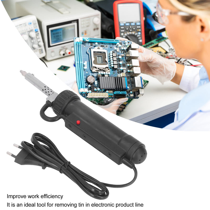 [AUSTRALIA] - Fafeicy Mini Type BBT680 Electric Desoldering Pump, Solder Sucker ABS Stainless Steel Automatic Portable Solder Removal Tool for Electronic Products, EU Plug 220V 