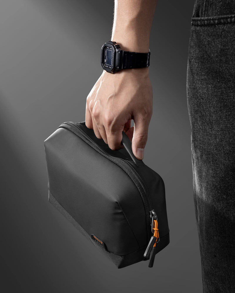 [AUSTRALIA] - Inateck Electronics Organizer Travel Case, Water-resistant Tech Pouch, Travel Organizer Bag, Electronic Accessories Carry Case, Tech Organizer for Cable, Cord, Charger, Phone, Travel Friendly, Large Black 