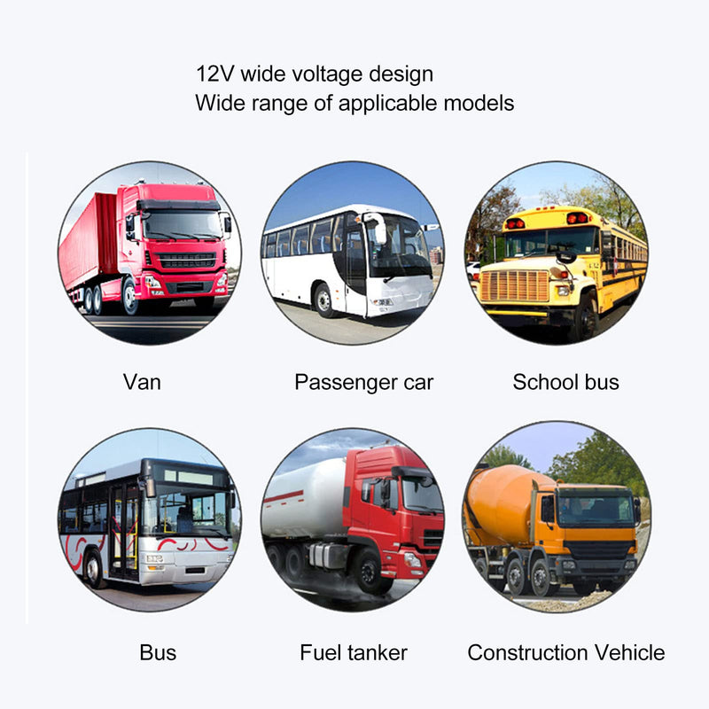 150° Viewing Angle Side View Camera with 4 PIN Aviation Head Night Vision Blind Spot Camera for RV, Van, Truck & Bus Safety (1080P) 1080P