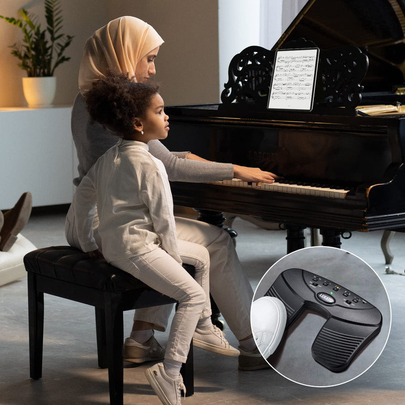 [AUSTRALIA] - LEKATO Wireless Bluetooth Page Turner Pedal Music Page Turner Pedal for Ipad,Tablets Android IOS Phones Rechargeable Foot Pedal Silent Page Turner Ipad for Hands-Free BC-1857 