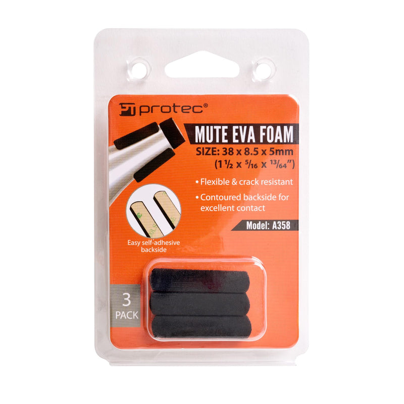Protec Mute Replacement EVA Foam (3-Pack), 38 x 8.5 x 5mm, Model A358 38 x 8 x 5mm