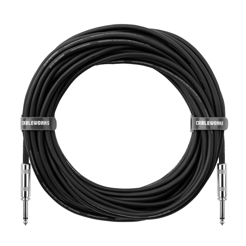 Cableworks by Gator Cases Backline Series 30 Ft Straight to Straight Guitar Instrument Cable (GCWB-INS-30) 30 Feet