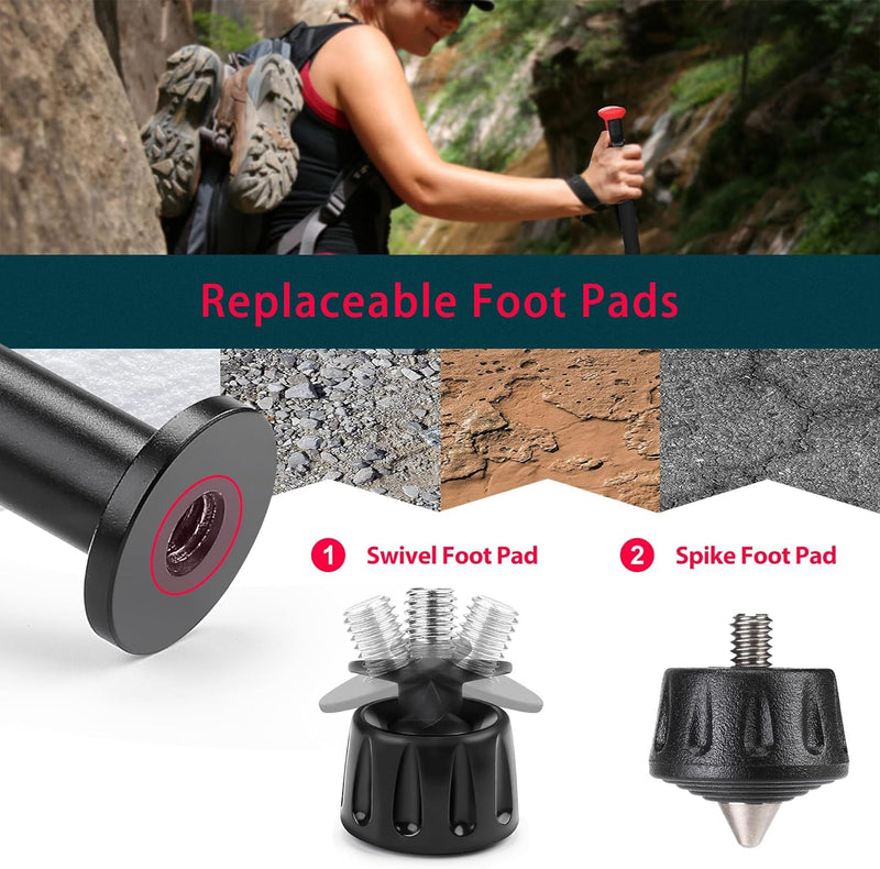 Zeadio Monopod Shooting Stick Rest with High Density Foam Grip, Twist-Style Locking Leg, and Non-Marring V-Yoke Shooting Rest Head for Shooting and Outdoor Long