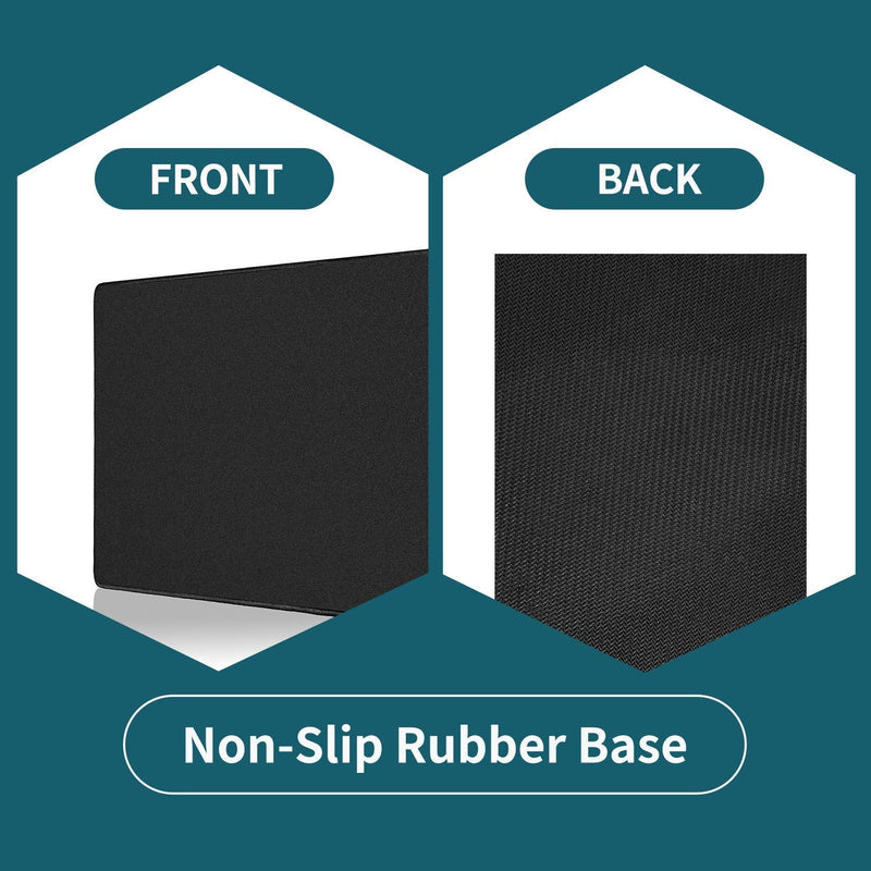 ALOANES Large Gaming Mouse Pad with Non-Slip Rubber Base,Stitched Edge,Desk mat for Laptop,Computer & PC, Wristing Pad for Gamer,Office & Home,Classic Black XL 11.81''x31.50''x0.12''