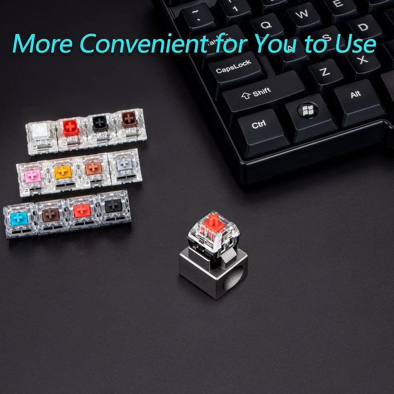 New Fashion Kingdom Metal Switch Opener Mechanical Keyboard Keycaps Lubricate Aluminum for Kailh - Gray Kailh Switch Opener