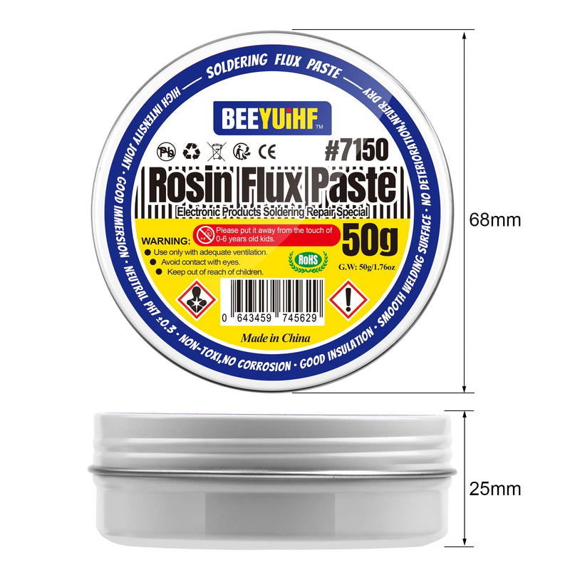 BEEYUIHF Rosin Flux, Soldering Paste Flux, Electronic Flux for Soldering for SMD PCB Welding (2.29oz/65g)
