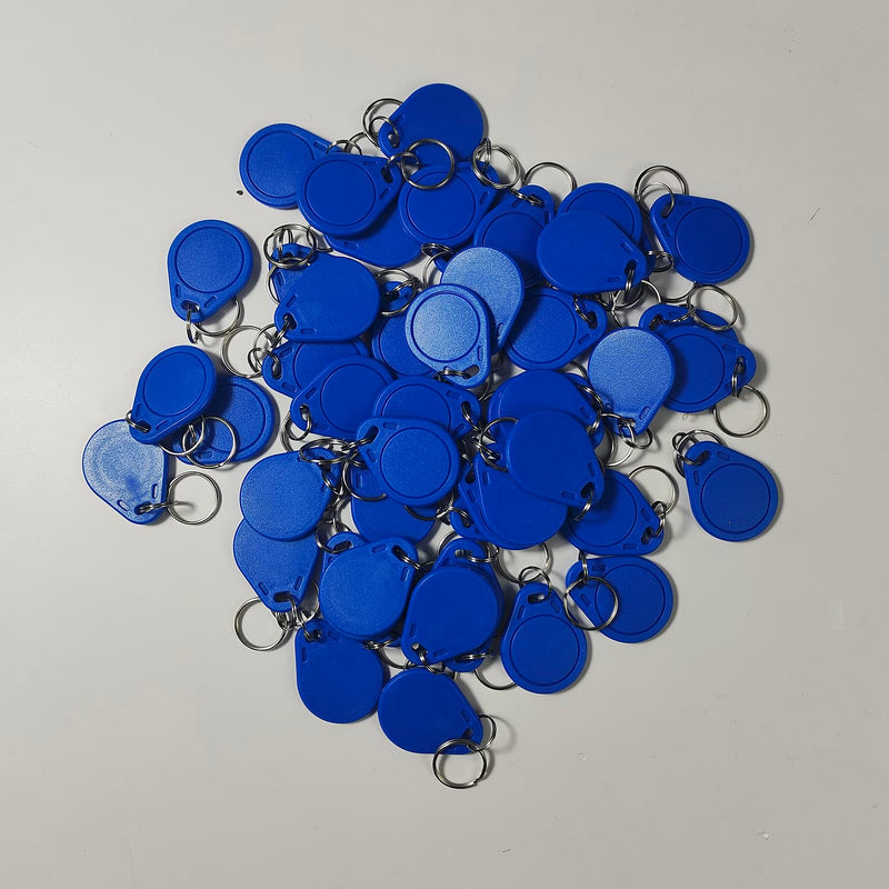 ReaIOKbii 50 x M1 Classic NFC RFID Token Waterproof ABS 13.56MH2 Blue IS014443A