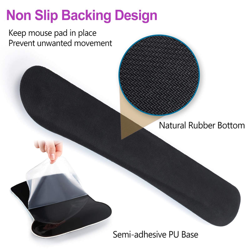 ArtSo Keyboard Wrist Rest and Mouse Pad with Wrist Support, Ergonomic Mouse Pad, Durable & Comfortable & Lightweight for Easy Typing Pain Relief, Memory Foam Keyboard Mousepad Set, Purple Marble