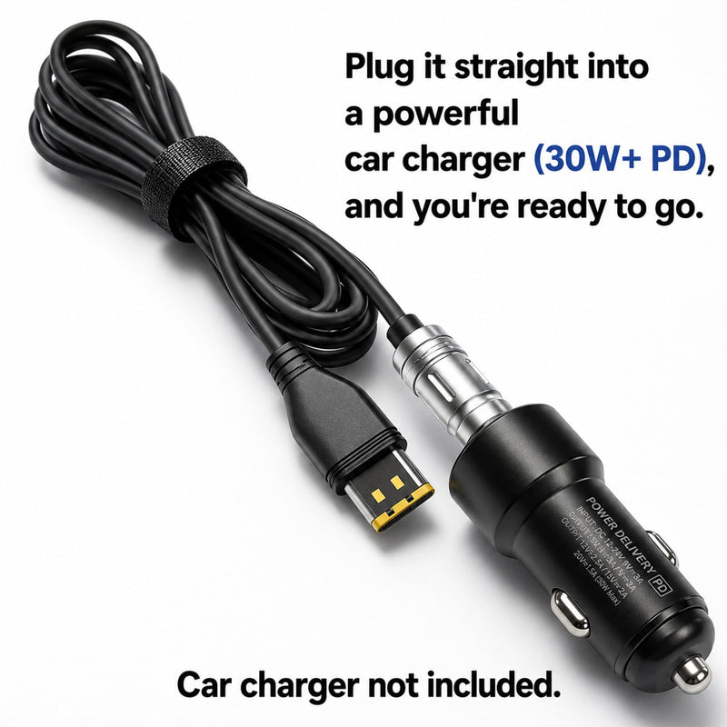 Jeasun USB-C Power Cord for Resmed AirMini – PD 20V-to-24V Boost Cable, Works with Power Banks, Car Chargers & AirMini Battery Pack, Travel & Camping Ready, 1.6m/5.2ft 5.2ft