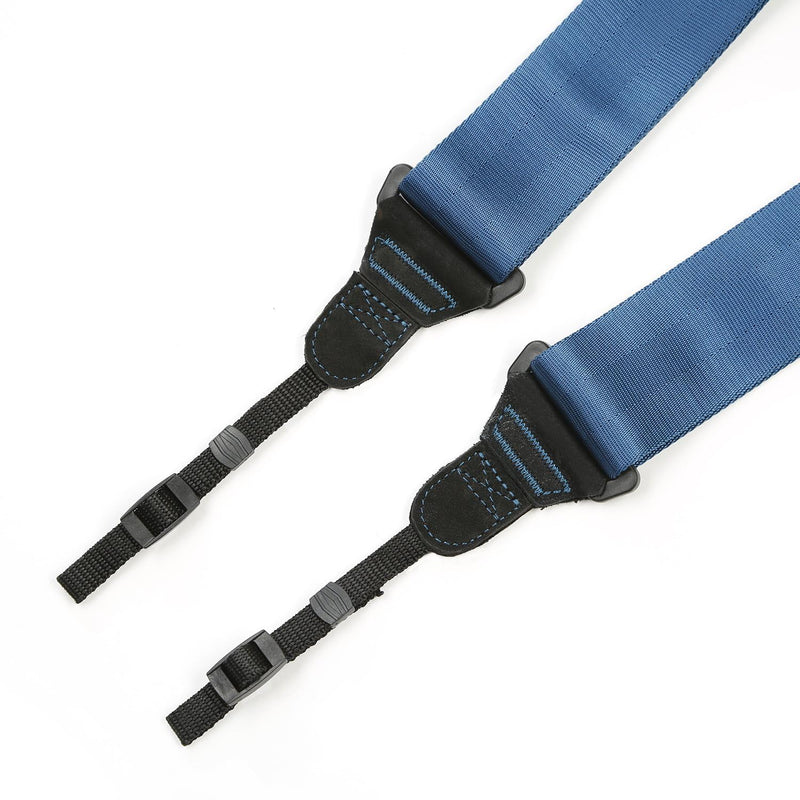 Movo NS-200 Nylon-Webbed Camera Strap with Gel Shoulder Strap for DSLR's and Binoculars Cyan