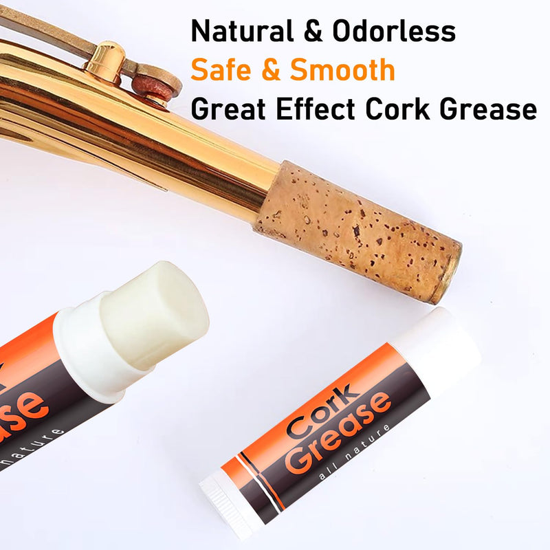 [AUSTRALIA] - Saxophone Cleaning kit with Case，Clarinet Flute Cleanser Maintenance Kit with Cork Grease,Swab,Cleaning Cloth,Thumb Rest,Reed Case,Mouthpiece Brush and More Workable for Wind & Woodwind Struments 