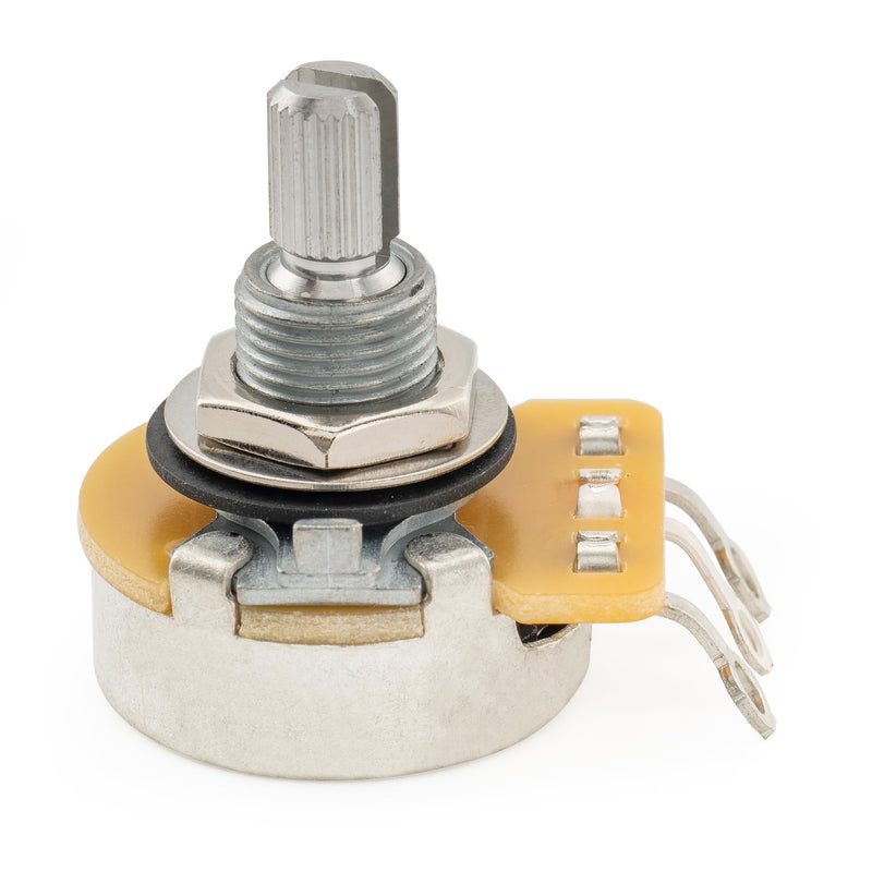 CTS 450 B500K Pots Standard Split Shaft 3/8 Inch 10% Linear Taper Potentiometers for Electric Guitar Bass (Set of 4) B500K x 4
