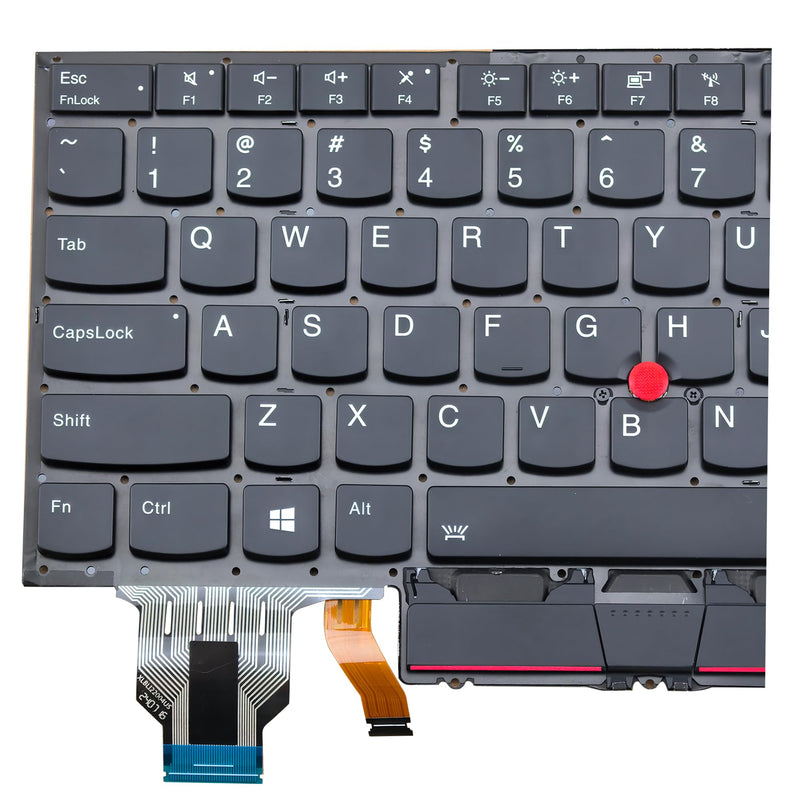 Backlit Keyboard Replacement for Lenovo Thinkpad X1 Carbon 8th X1 Yoga 4th | Laptop Keyboard Replacement for Lenovo Thinkpad X1 Carbon 8th 2020 (20U9 20UA) X1 Yoga 4th 2019 Gen4 (20SA 20SB 20QF 20QG) US