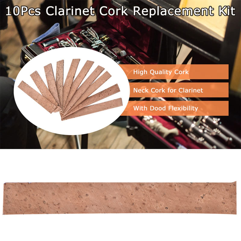 GOTOTOP Clarinet Accessories Set of 10 Clarinet Neck Joint Cork Cork Clarinet Instrument Repair Kit Parts for Neck Cork