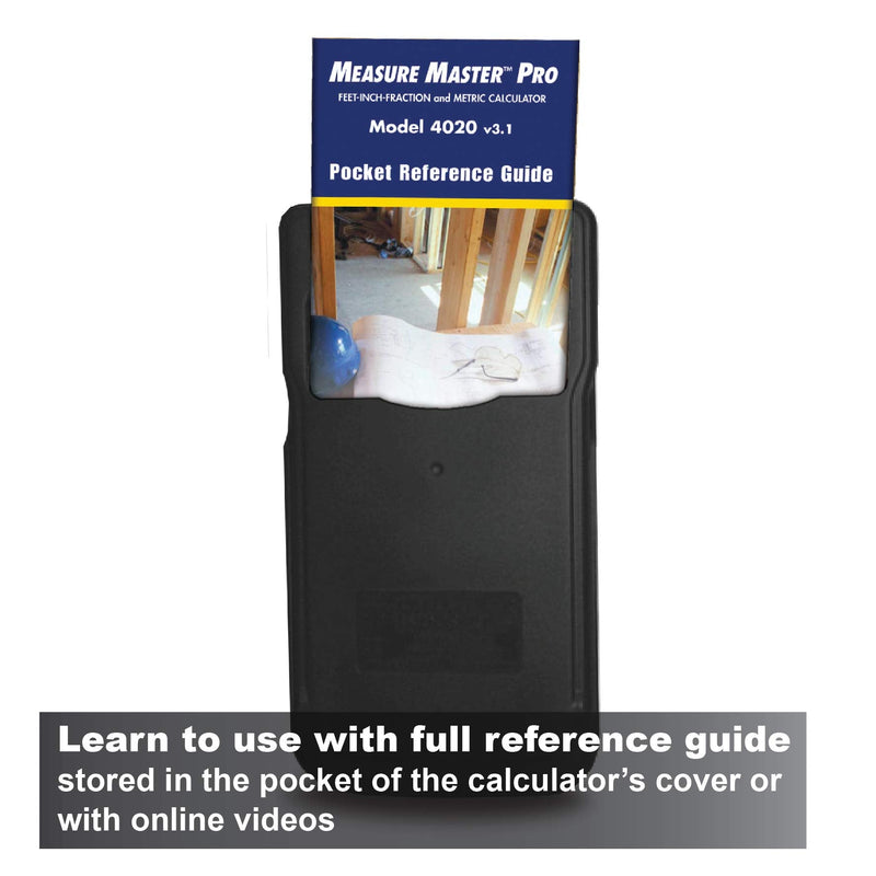 Calculated Industries 4020 Measure Master Pro Feet-Inch-Fraction and Metric Construction Math Calculator, Silver | Feet-Inch-Fraction and Metric, For Architects, Estimators, Contractors, Project Managers, Woodworkers and Fabricators Pack of 1