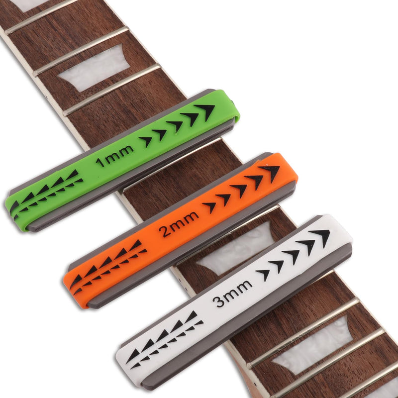 Metallor Guitar Fret Crowning Files Dual Sized Compact Fret Dressing File for Standard Guitar Frets with Coarse and Fine Cutting Edges Rubber Grip Guitar Luthiers Tools Repair Tools. (2mm-Medium) 2mm-Medium