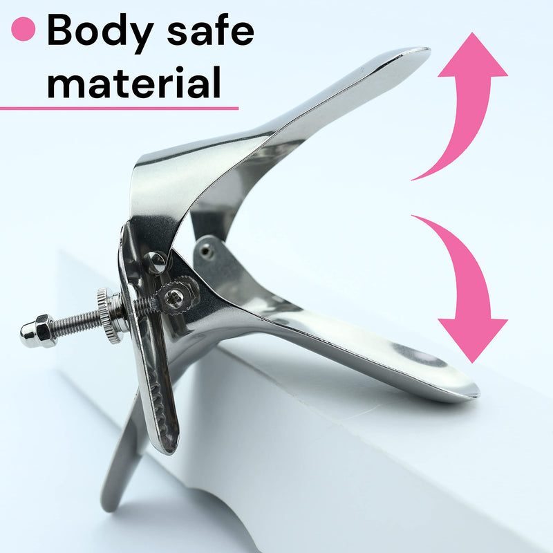 FOPS I09-1 Metal Vaginal Dilator Speculum for Women Vaginal Spreader Diameter 11 cm Vaginal Speculum Spreader Gynecologist Tunnel Labia Spreader Women Large Spreader Vaginal Dilator