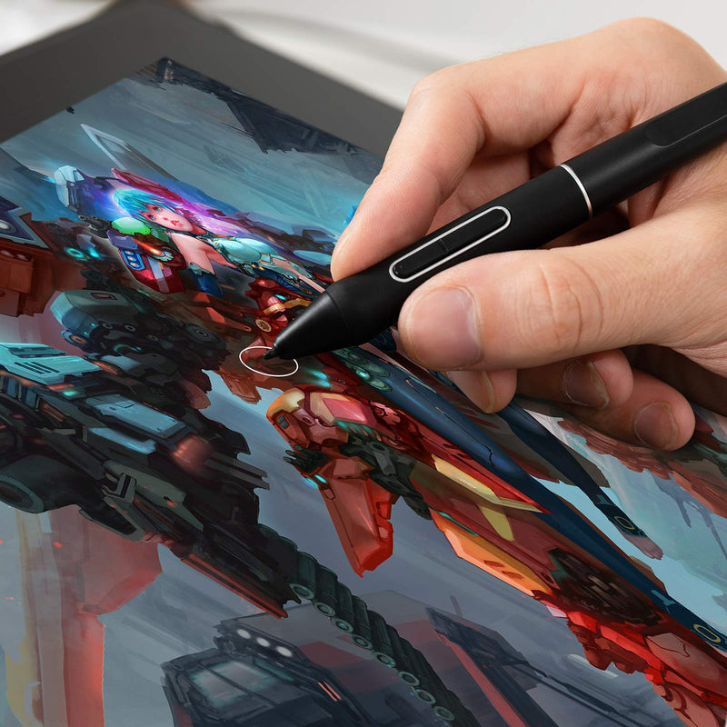 HUION Battery-Free Stylus PW517 with 2 Programmable Hot Keys, PenTech 3.0 | Compatible with Kamvas 12/13/16 (2021), Kamvas 22/24 Series, Kamvas Pro 13/16 (2.5K), Kamvas Pro 24 (4K), etc.