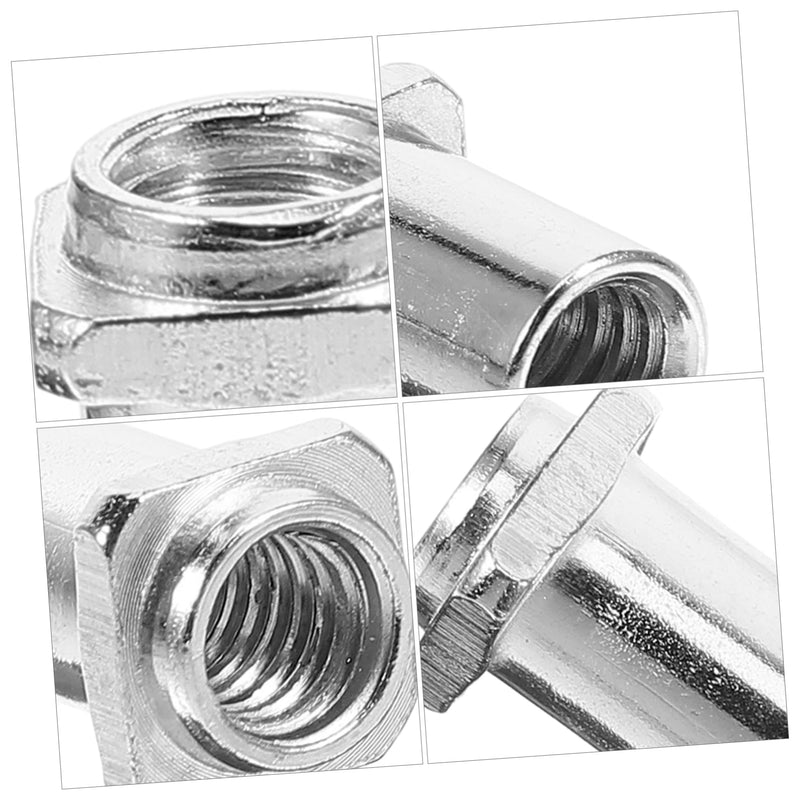 20pcs Metal Guitar Floor Roller Electric Guitar Tuner Drum Stand Sleeve Spare Part for Tom Lug Drum Swivel Nuts Swivel Nuts for Tom Lug Drum Accessory Floor Drum Accessory Screw M5 1.5x0.9cm 0.6mm