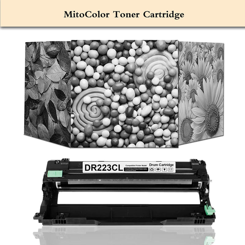 1-Pack Black Compatible DR223CL Drum Unit Replacement for Brother DR-223CL Drum Works with Brother MFC-l3770CDW MFC-l3750CDW MFC-l3710CW HL-l3290CDW HL-l3270CDW HL-l3210CDW HL-L3230CDW Printer