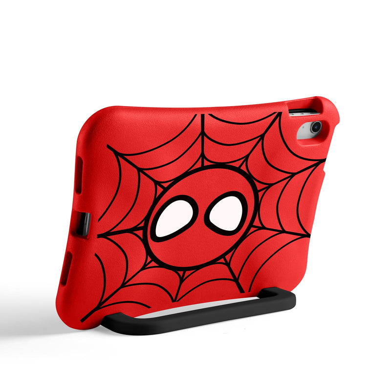 Kids Case for iPad (A16) 11th /10th Gen 10.9''with Adjustable Stand Handle | Light Weight EVA Shockproof Case with Adjustable Handle, Kids Friendly Cover with Kickstand for iPad 11th /10th Red-black