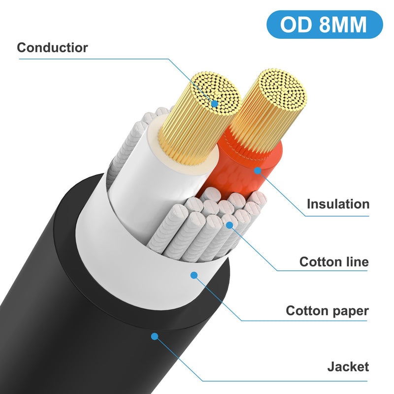 [AUSTRALIA] - 1.8M/6Feet 18AWG Speakon Male to Female Extension Cable with Twist Lock for DJ PA Stage Loudspeaker Amplifier Audio Jack Speaker Cable 1.8M/6Feet 