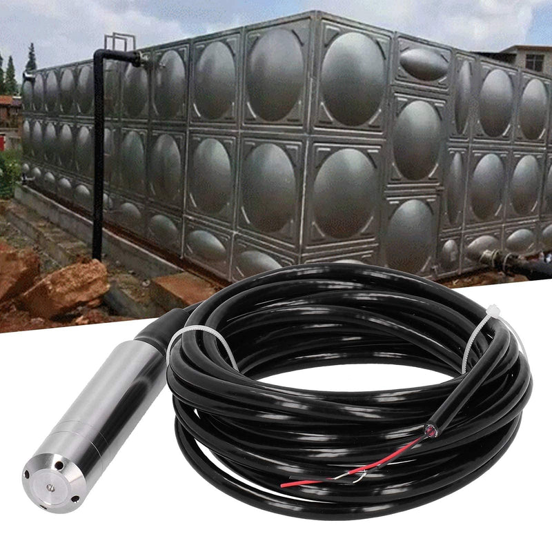 Level Indicator Cistern, Water Level Indicator Cistern, 0-10 m Water Level Sensor, Level Detector Made of Stainless Steel 304 Transmitter, Submersible Level Measurement for Fuel Water Indicator