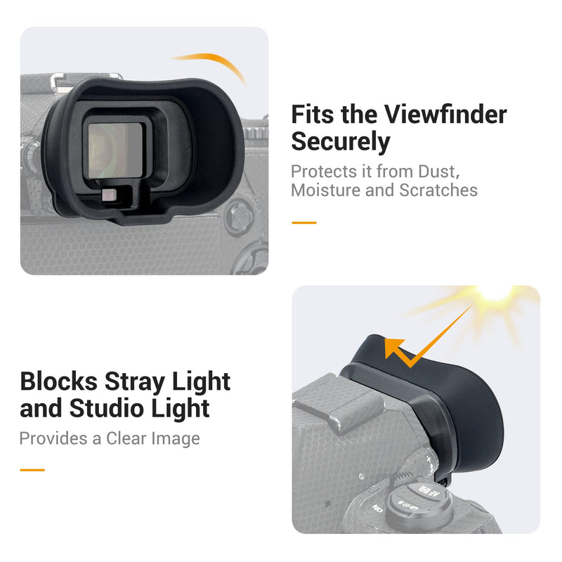 Soft Silicon Camera Viewfinder Eyecup Eye Cup Eyepiece Replacement for Olympus OM SYSYEM OM-1 Mark II & OM-1 EVF Eyeshade Protector Replaces Olympus EP-18
