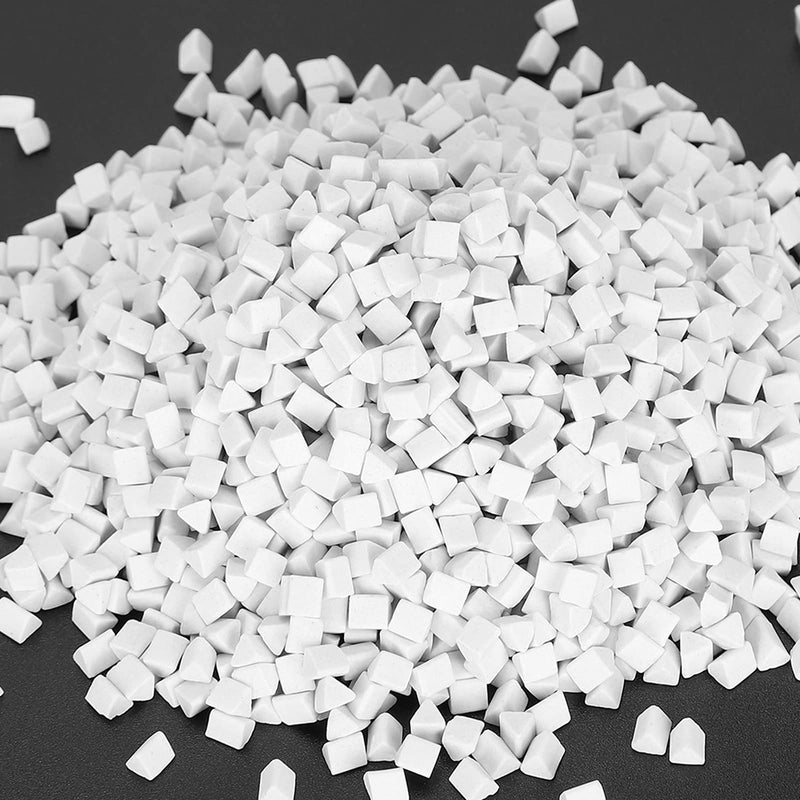 Polishing Abrasive Material Ceramic Filler Ceramic Pellets Non Abrasive Abrasive for Small Stones Tumbling Triangle 3lb for All Kinds of Tumblers for Bowlers