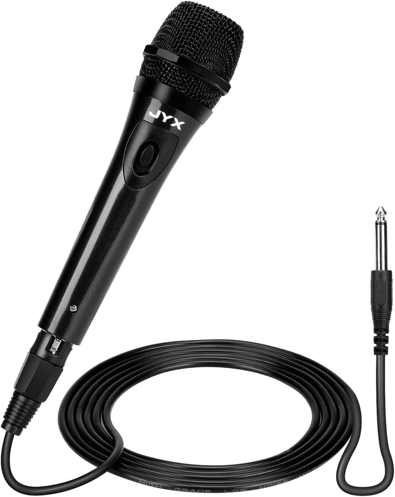 Dynamic Vocal Microphone Karaoke Mic Handheld Wired Moving Coil Cardioid Unidirection with 13.5 ft Cord XLR Cable Starfavor SDM-10