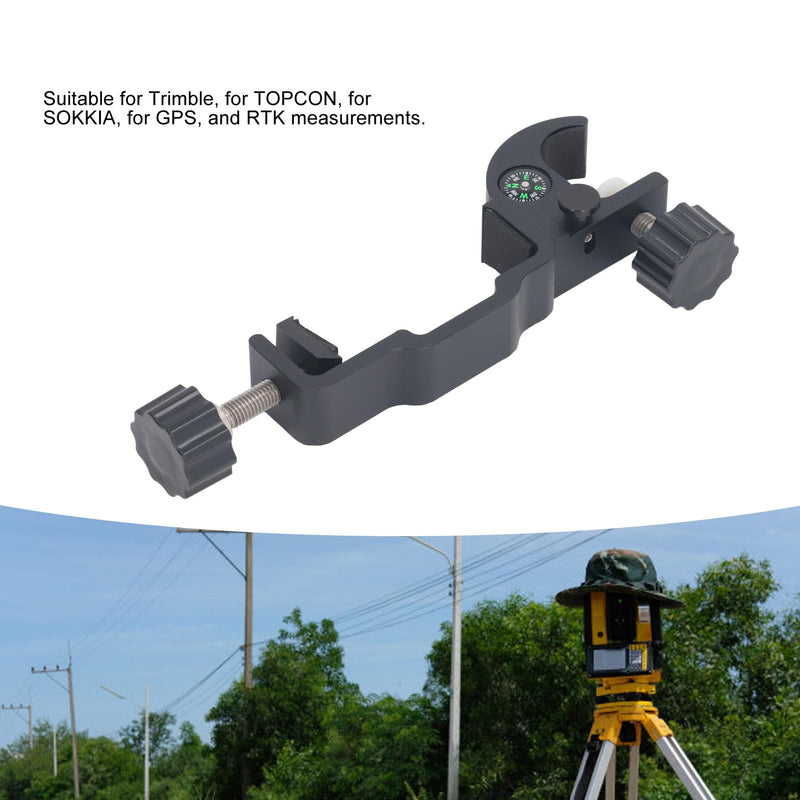 Fockety Universal Data Collector Bracket Fit for Trimble, for TOPCON, for SOKKIA, GPS RTK Surveying, Aluminum Alloy Professional RTK Pole Clamp with Design, Compact and Portable